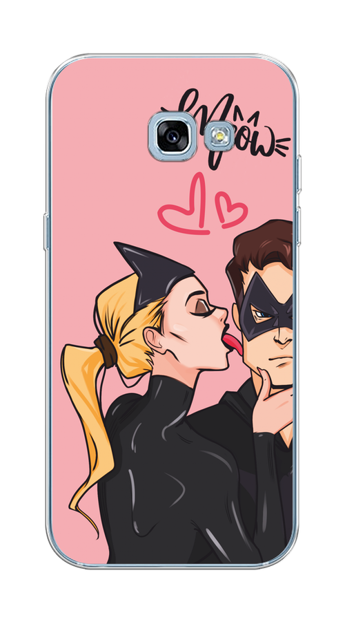 

Чехол Awog на Samsung Galaxy A5 2017 "Kiss of Cat Woman", Розовый;черный;бежевый, 20650-1