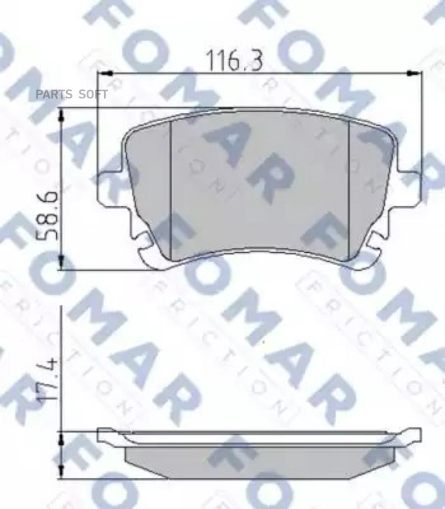 

Комплект тормозных колодок FOMAR-FRICTION FO815281