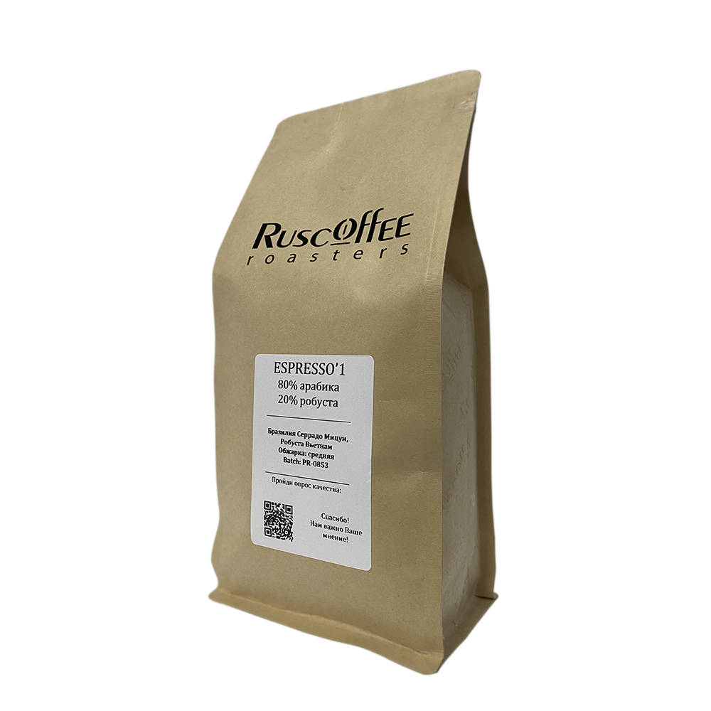 

Кофе в зернах Espresso'1 (Смесь с Робустой 20%)
