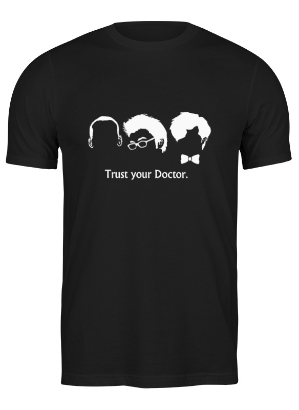 

Футболка унисекс Printio Доверяй своему доктору (доктор кто) черная S, Черный, Доверяй своему доктору (доктор кто)