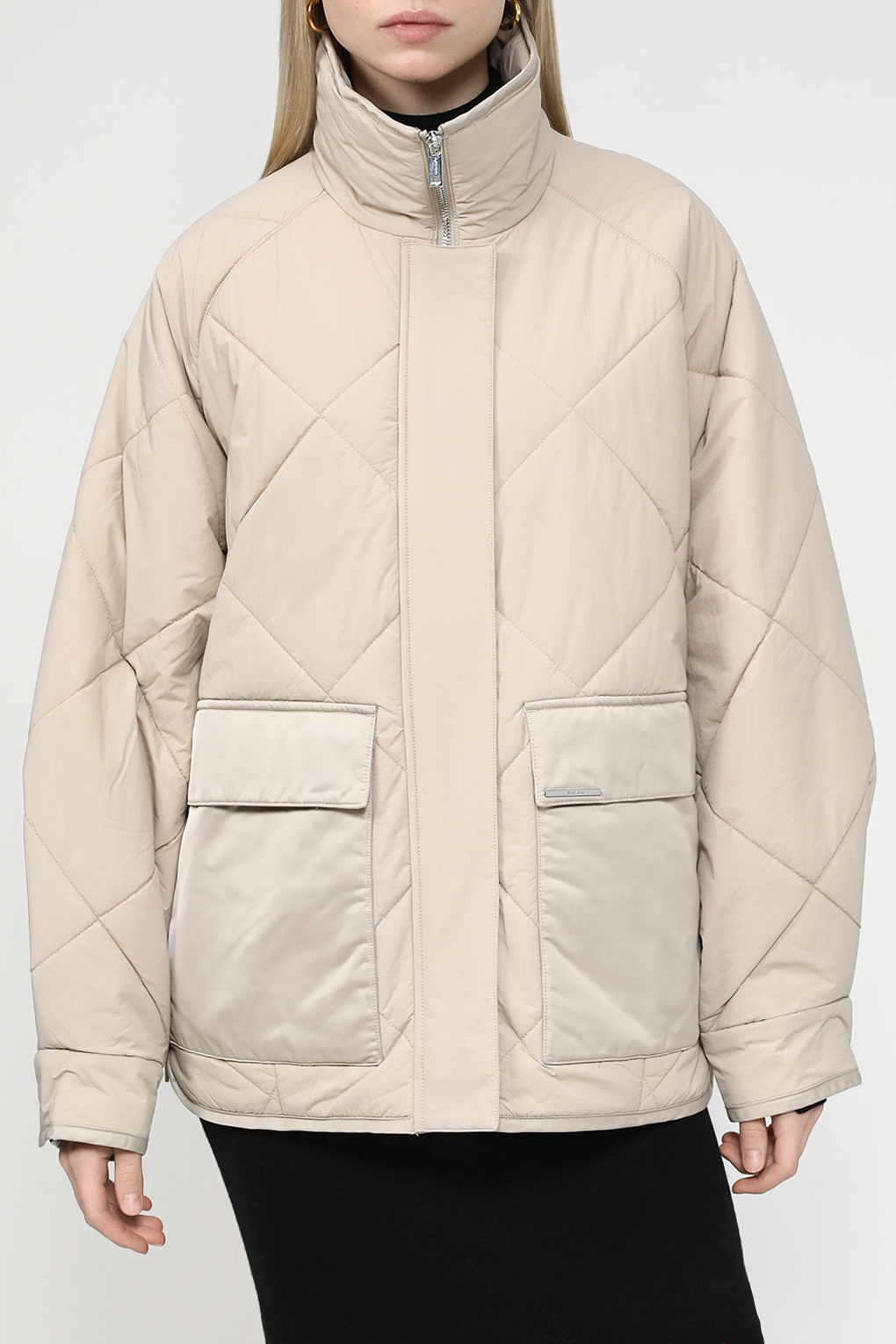 

Куртка женская Calvin Klein K20K205946 бежевая S, Бежевый, K20K205946