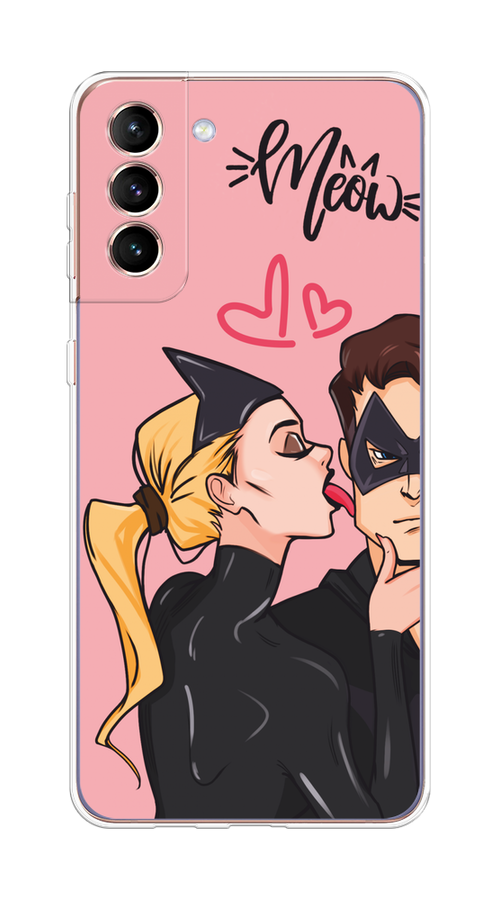 

Чехол Awog на Samsung Galaxy S21 Plus "Kiss of Cat Woman", Розовый;черный;бежевый, 2102150-1