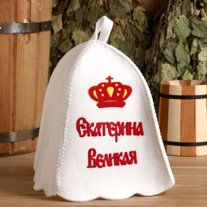 

Шапка для бани Екатерина великая 3958 onesize белый, Екатерина великая