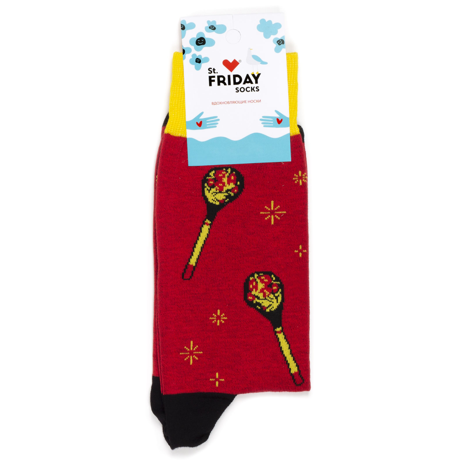 

Носки унисекс St. Friday Socks По городам России красный/черный/желтый 34-37, По городам России