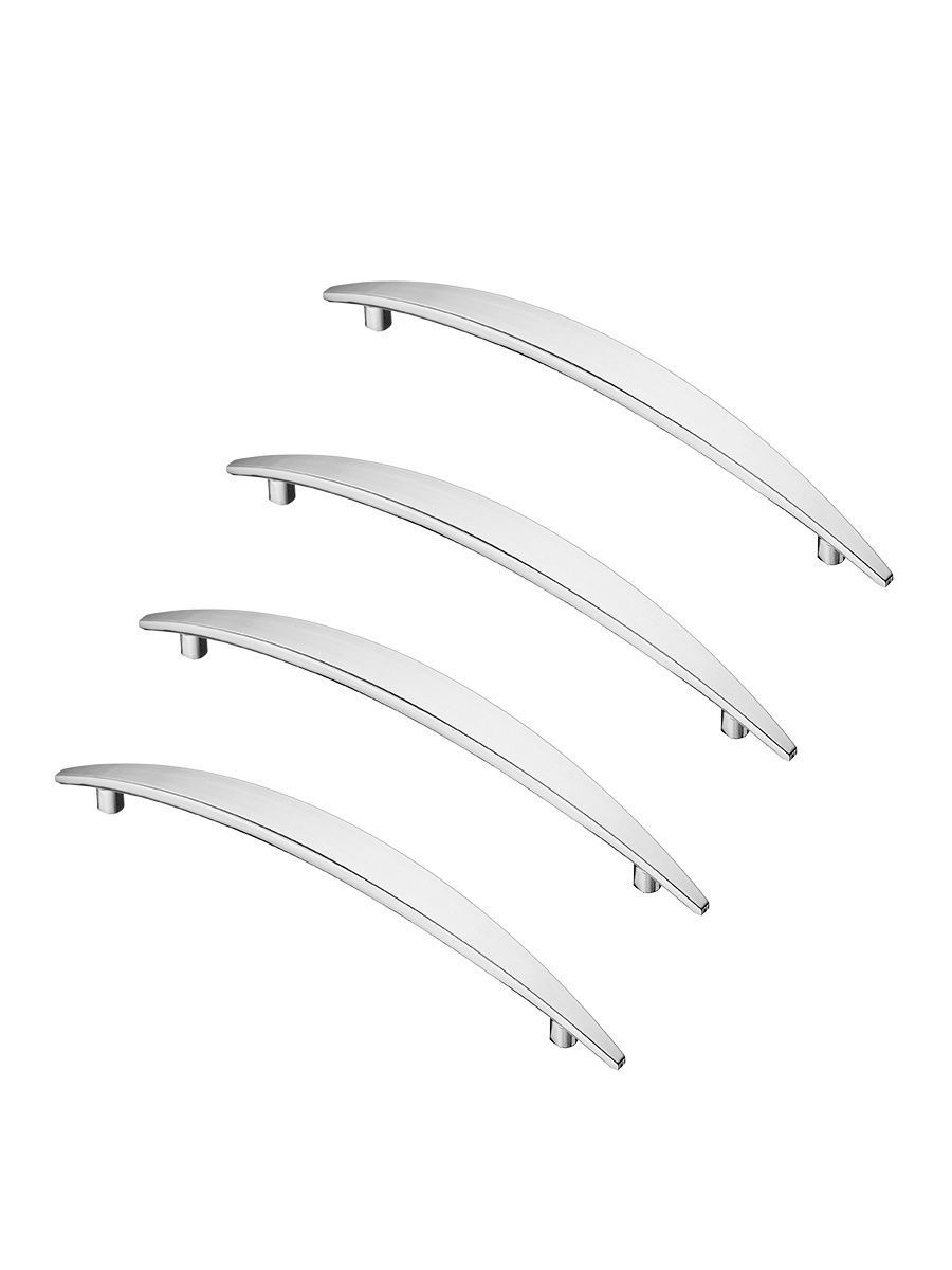 

Комплект из 4 шт ручка-скоба 128 мм Kerron S-2231-128 хром, Серебристый;серый, S-2230