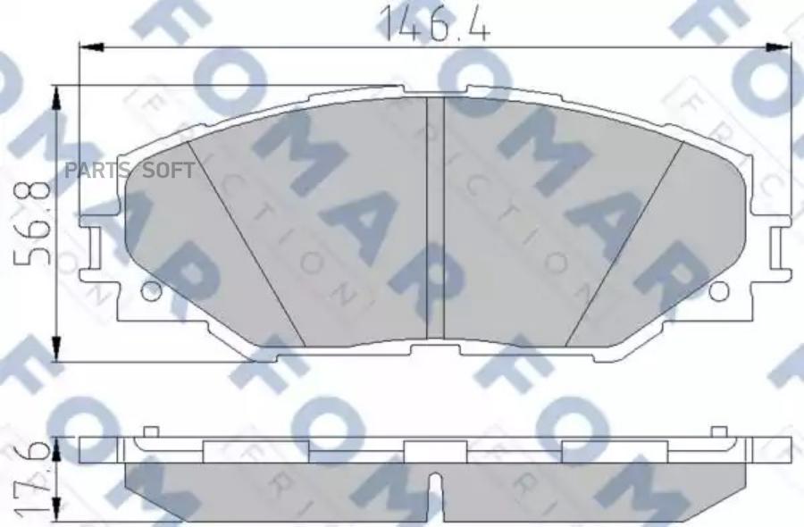 

Комплект тормозных колодок FOMAR-FRICTION FO838881