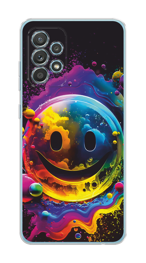 

Чехол Awog на Samsung Galaxy A33 5G "Кислотный смайл", Фиолетовый;желтый;синий, 2104450-1