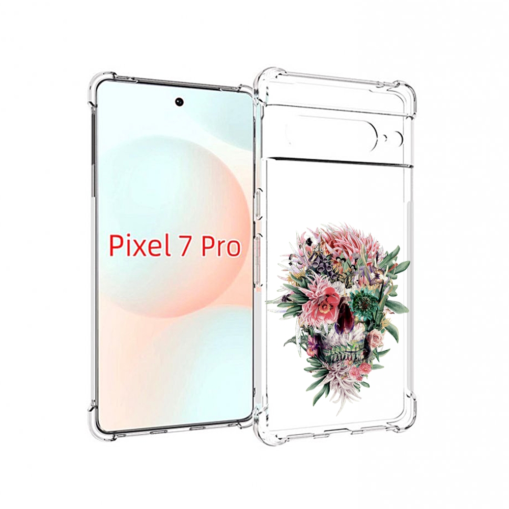 

Чехол Mypads Череп Из Цветов Для Google Pixel 7 Pro, Прозрачный, Tocco