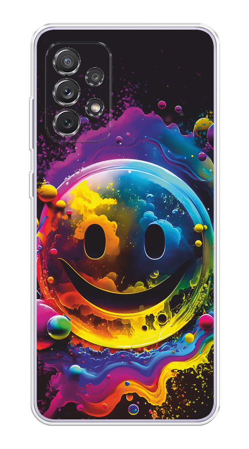 

Чехол Awog на Samsung Galaxy A73 "Кислотный смайл", Фиолетовый;желтый;синий, 2104650-1