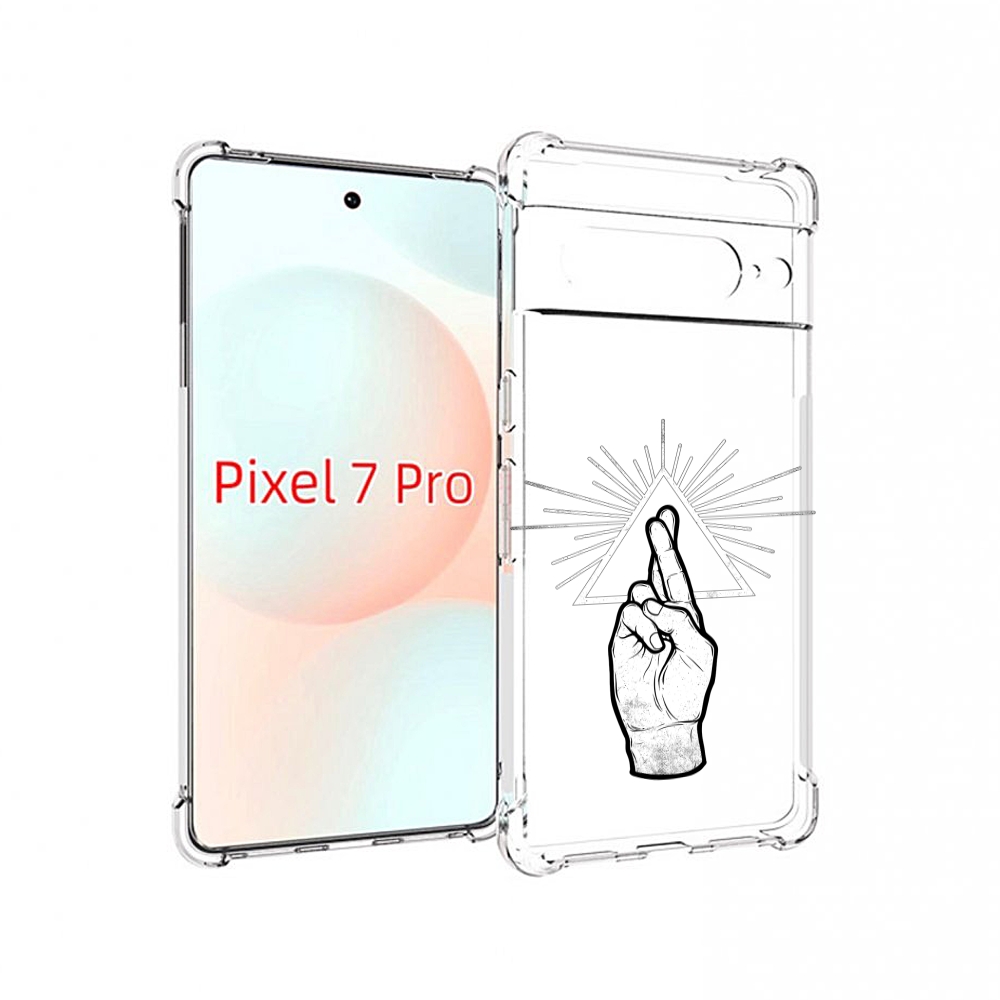 

Чехол Mypads Черно Белая Рука Для Google Pixel 7 Pro, Прозрачный, Tocco