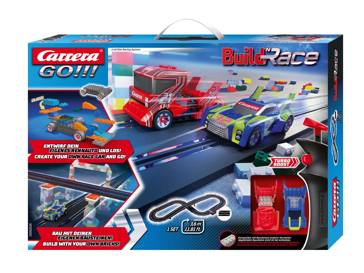 Гоночный трек Carrera Go: Build 'n Race (3,6 м) 20062529 радиоуправляемая машина double e синяя сцена на колесах 1 18 2 4g e669 003 blue