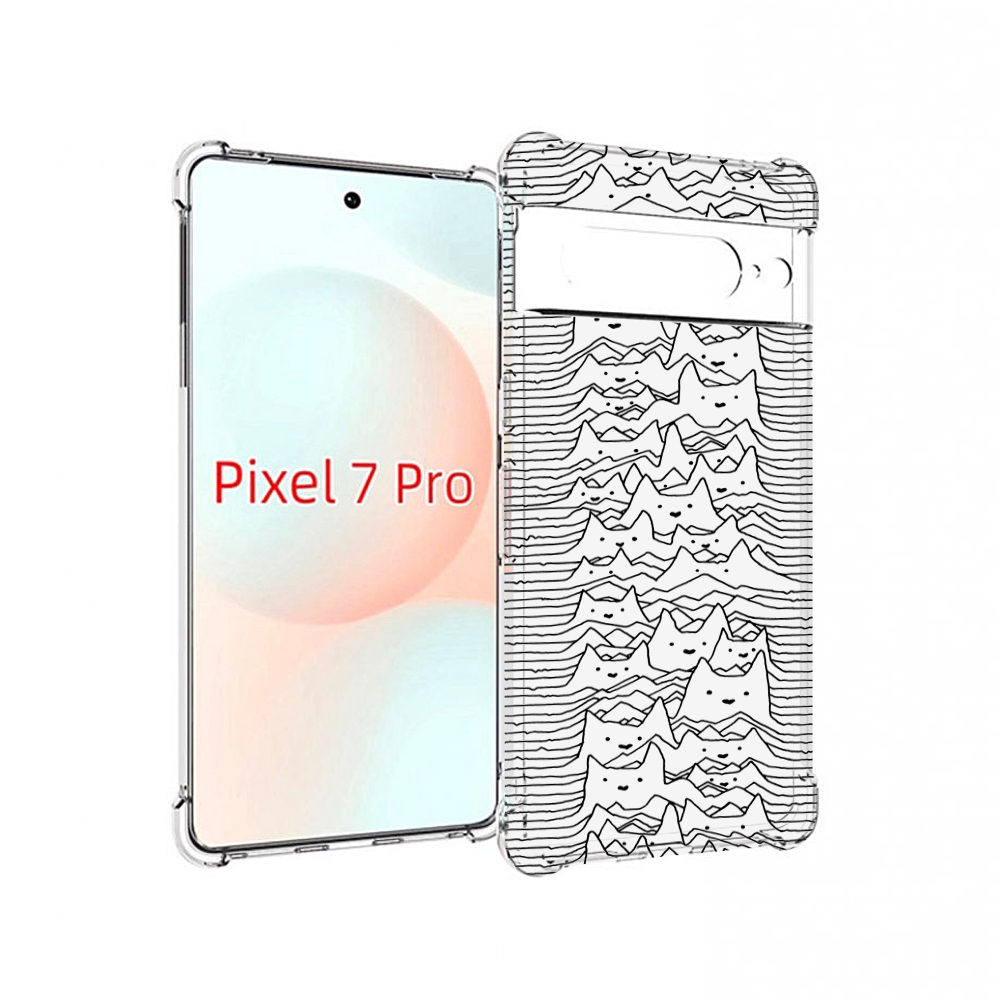 

Чехол Mypads Черно Белые Коты 3D Для Google Pixel 7 Pro, Прозрачный, Tocco