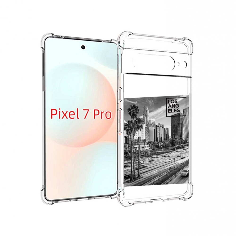 

Чехол Mypads Черно Белый Лос Анджелес Для Google Pixel 7 Pro, Прозрачный, Tocco