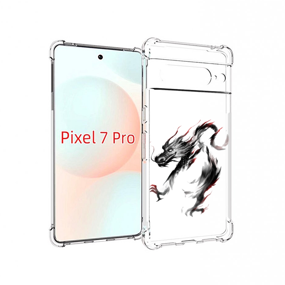 

Чехол Mypads Черный Дракон Для Google Pixel 7 Pro, Прозрачный, Tocco