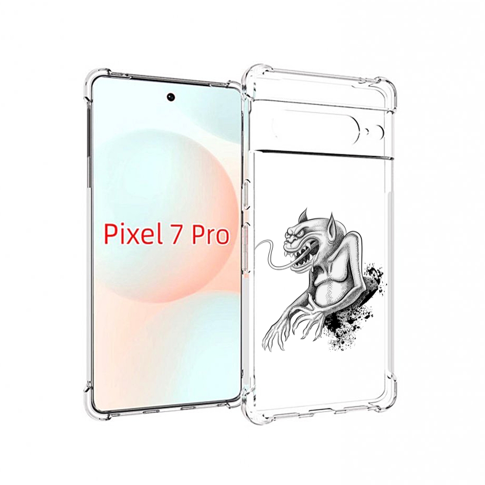

Чехол Mypads Чорт Для Google Pixel 7 Pro, Прозрачный, Tocco