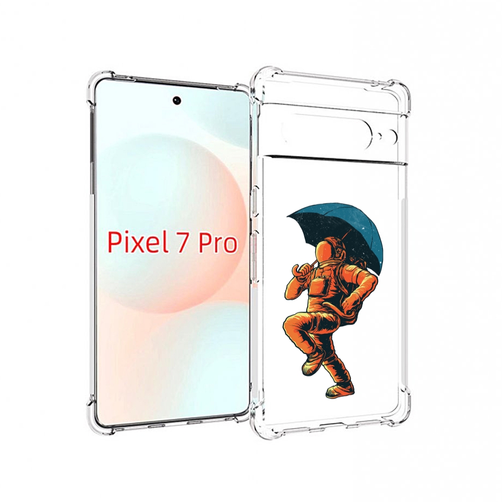 

Чехол Mypads Шагающий Космонавт С Зонтом Для Google Pixel 7 Pro, Прозрачный, Tocco