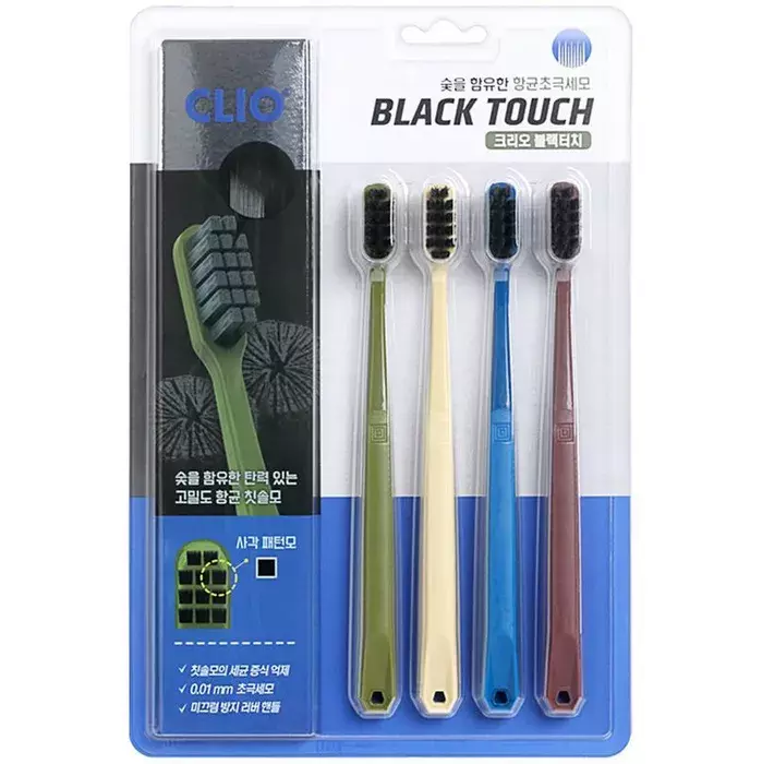 Зубная щетка Clio Black Touch Perfect fine Toothbrush 4 шт