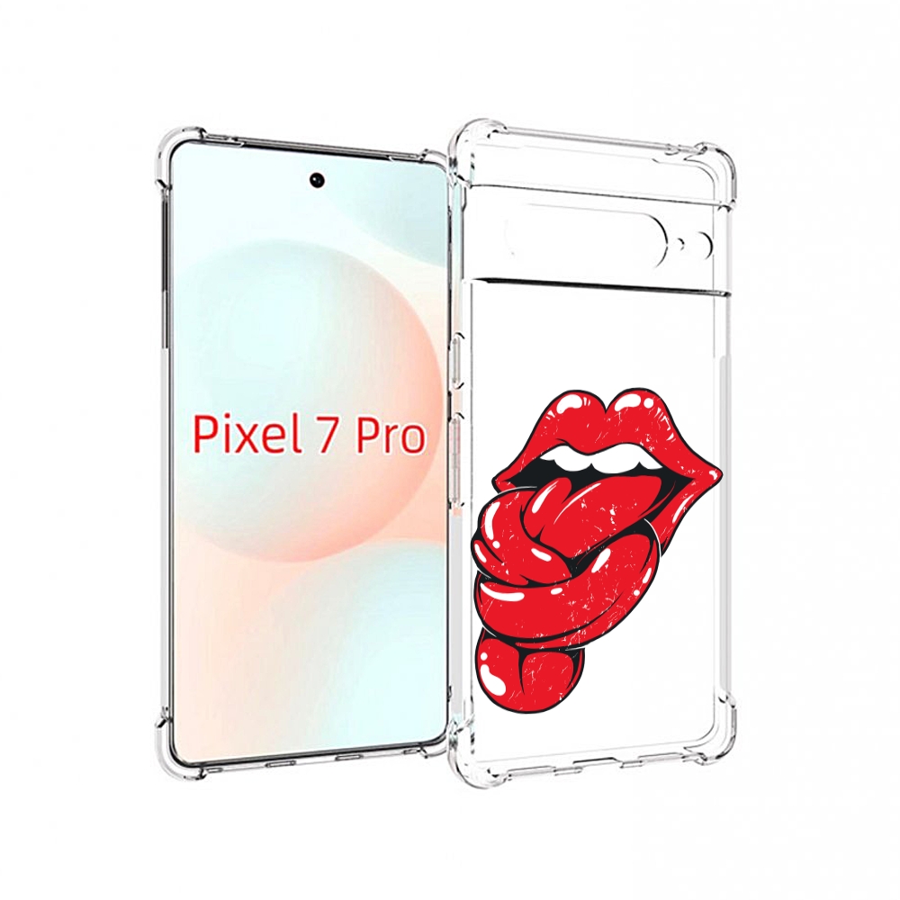 

Чехол Mypads Яркие Губы С Языком Для Google Pixel 7 Pro, Прозрачный, Tocco