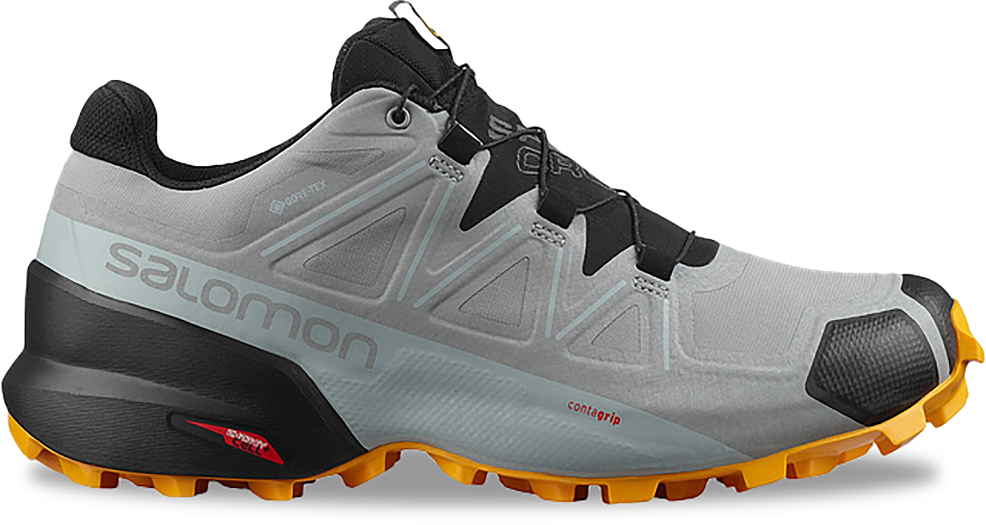 Кроссовки мужские Salomon Speedcross 5 GTX (2023) серые 8.5 UK