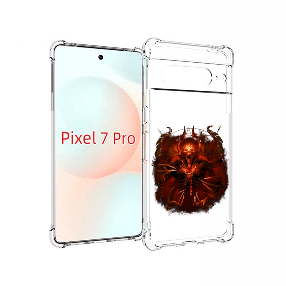 

Чехол Mypads Яркий Демон Для Google Pixel 7 Pro, Прозрачный, Tocco