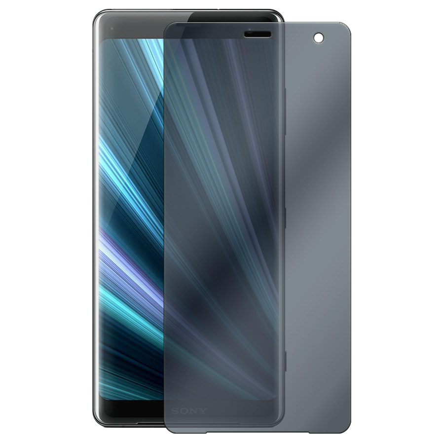 Стекло защитное гибридное Антишпион Krutoff для Sony Xperia XZ3