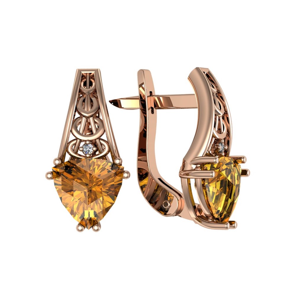 

Серьги из серебра ПРИВОЛЖСКИЙ ЮВЕЛИР 362124-CT20FA11, фианит/цитрин, 362124-CT20FA11