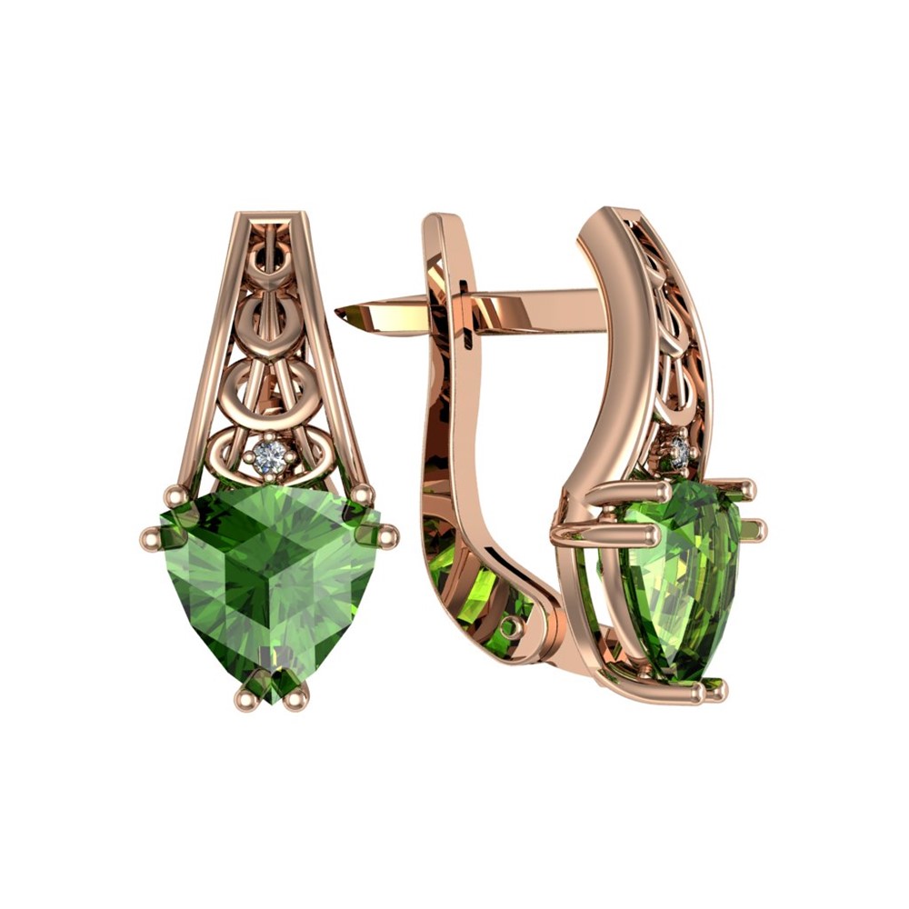 Серьги из серебра с алпанитом ПРИВОЛЖСКИЙ ЮВЕЛИР 362124-FA11FA22