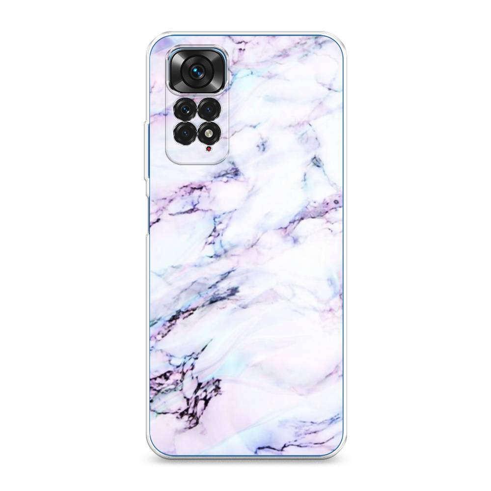 

Чехол на Xiaomi Redmi Note 11 4G Global "Радужный мрамор", Серый;фиолетовый, 312850-3