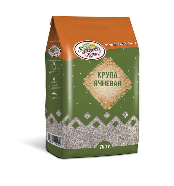 фото Крупа ячневая "кубанская кухня" 800гр., набор 16 шт.