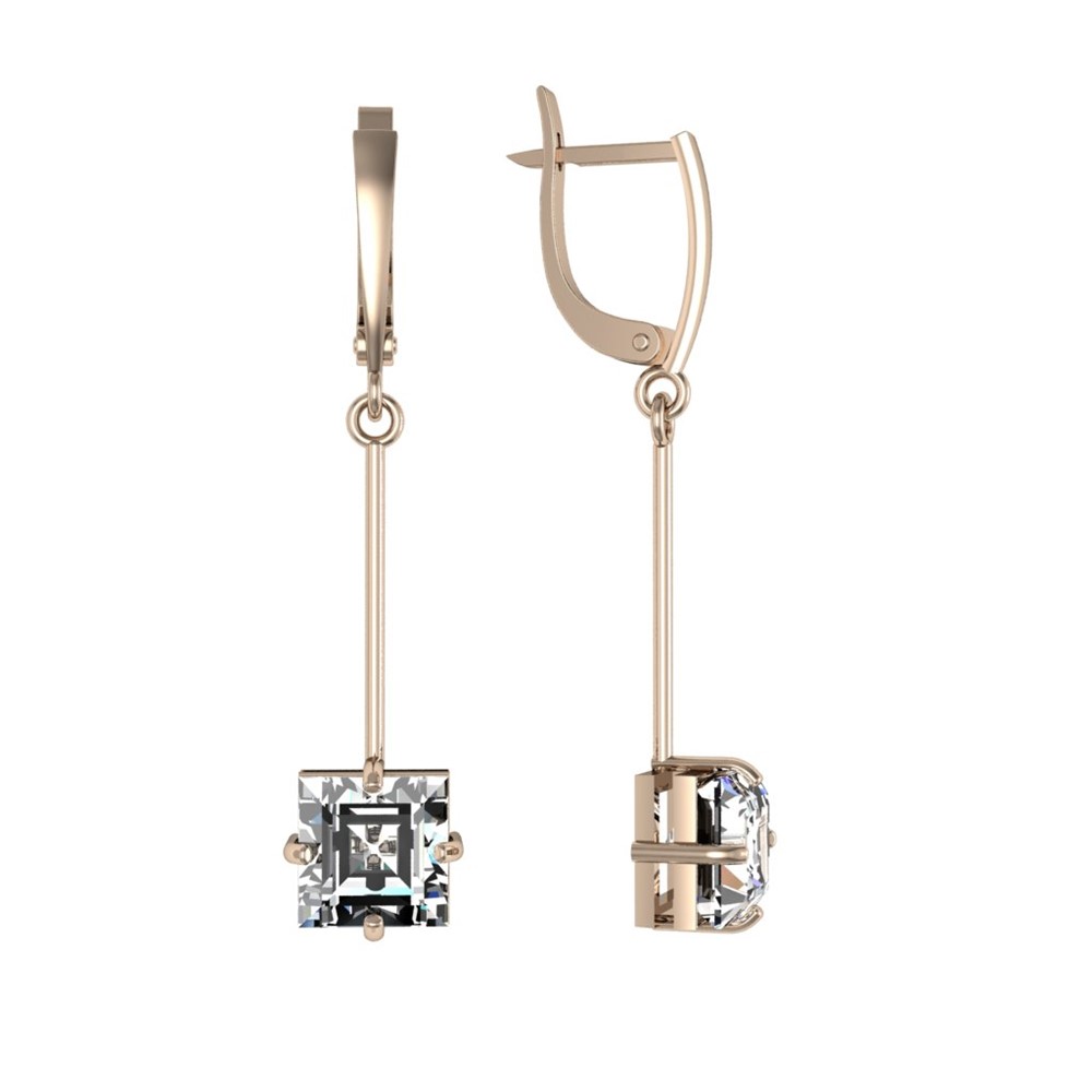 

Серьги подвески из серебра ПРИВОЛЖСКИЙ ЮВЕЛИР 362400-FA11, фианит, 362400-FA11