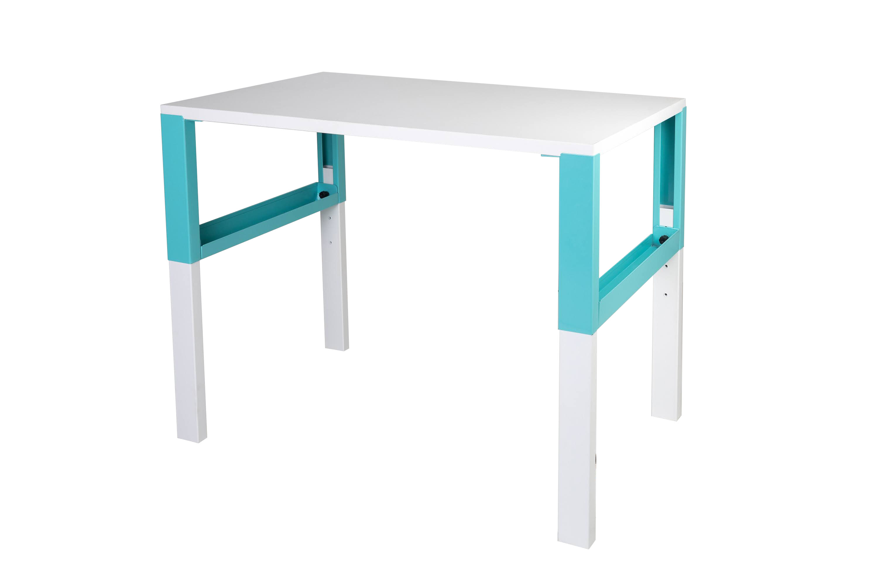 Детский стол письменный Почемучка VERANDA А11 651 бирюзовый, три уровня высоты