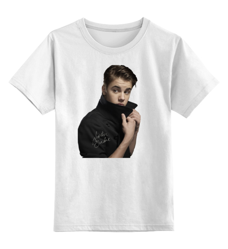 

Футболка детская Printio Justin bieber цв. белый р. 128, Justin bieber