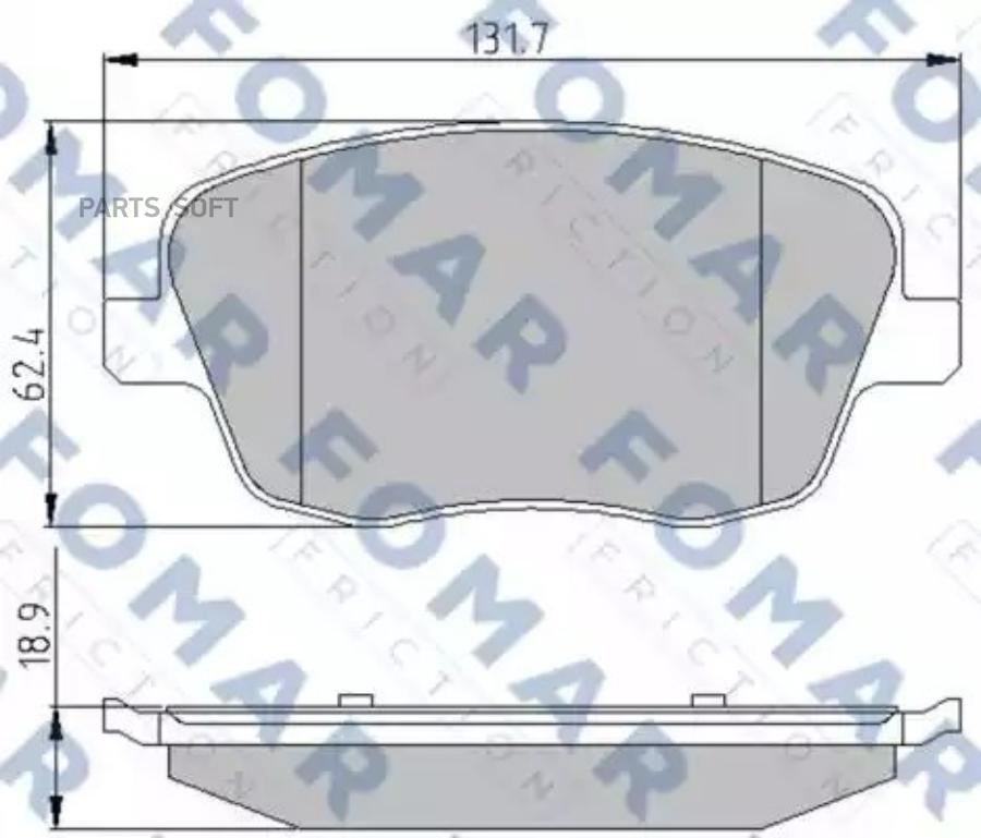 

Комплект тормозных колодок FOMAR-FRICTION FO908081