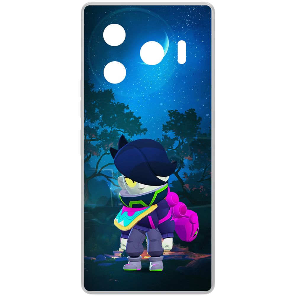 

Чехол-накладка Krutoff Clear Case Brawl Stars-Орочи Эдгар для TECNO Camon 30 Pro 5G, Прозрачный