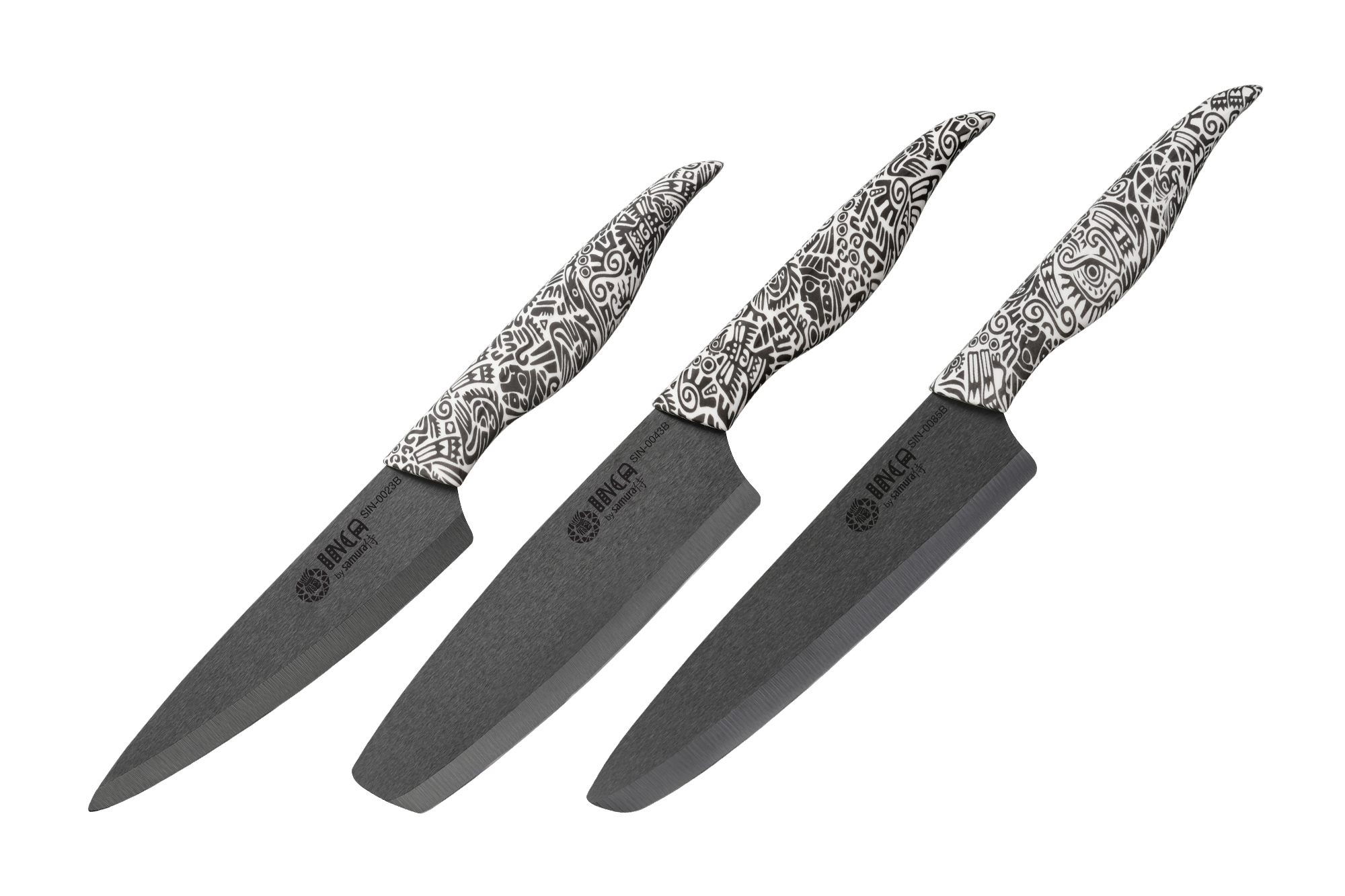 фото Набор из 3 керамических ножей samura inca sin-0220b/k