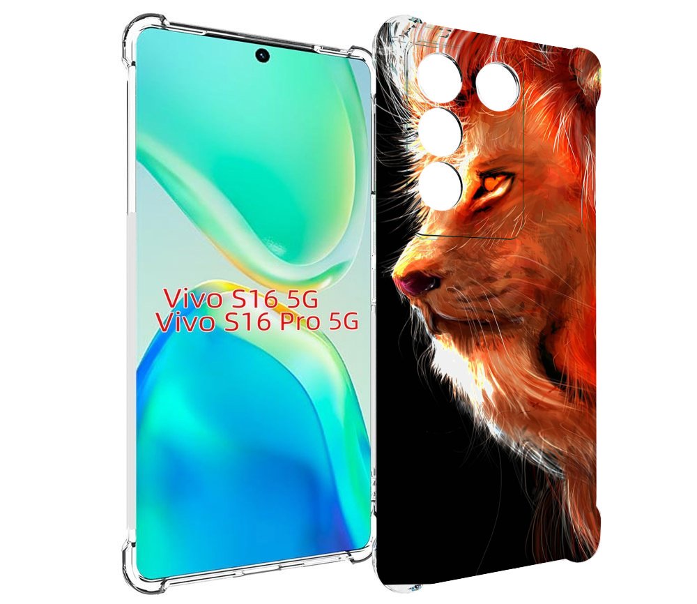 

Чехол MyPads Арт-рисунок-льва мужской для Vivo S16 5G/S16 Pro 5G/V27/V27 Pro, Tocco