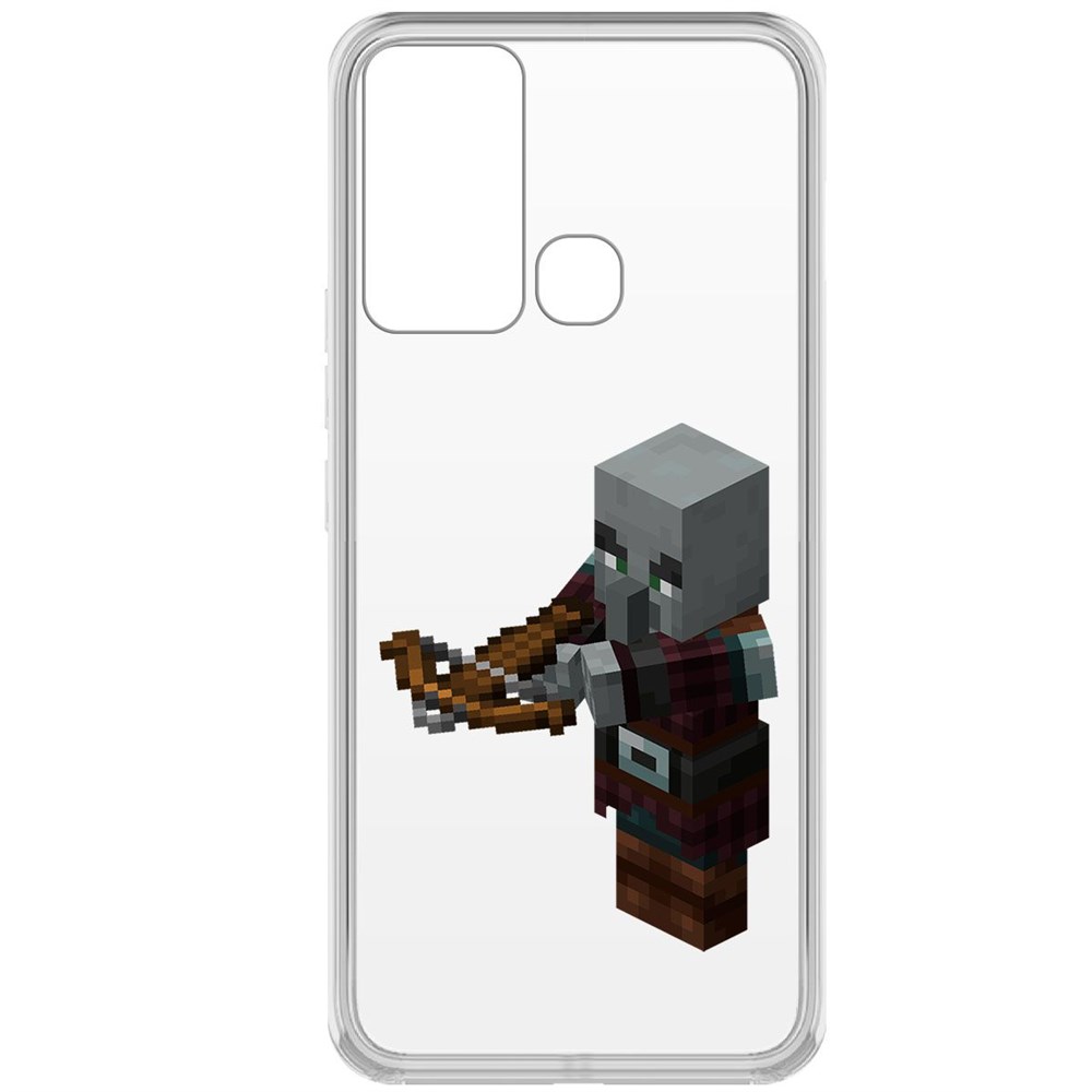 

Чехол-накладка Minecraft-Разбойник для INFINIX Hot 12i, Прозрачный