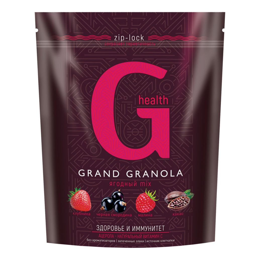 

Гранола Grand Granola Ягодный микс овсяная 300 г