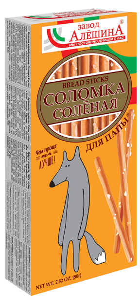 

Соломка Завод Алешина Для папы соленая 80 г