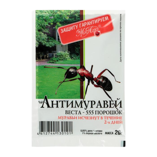 

Инсектицидный препарат для борьбы с муравьями "Антимуравей" (20 г)