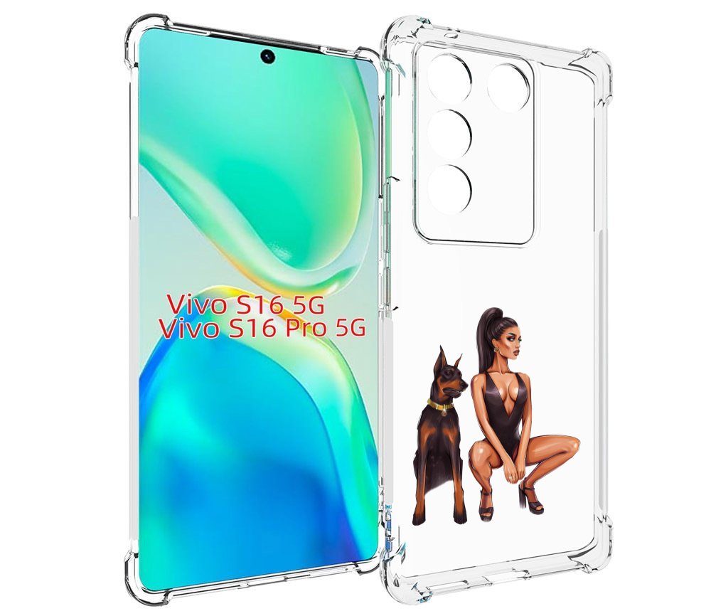 

Чехол MyPads Борзая-девушка для Vivo S16 5G/S16 Pro 5G/V27/V27 Pro, Tocco