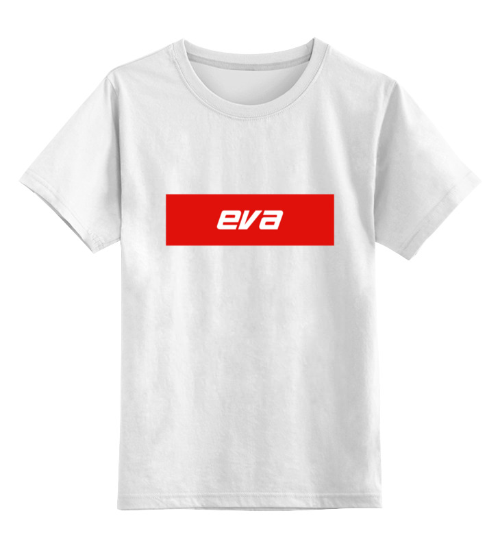 

Футболка детская Printio Имя eva цв. белый р. 164, Имя eva