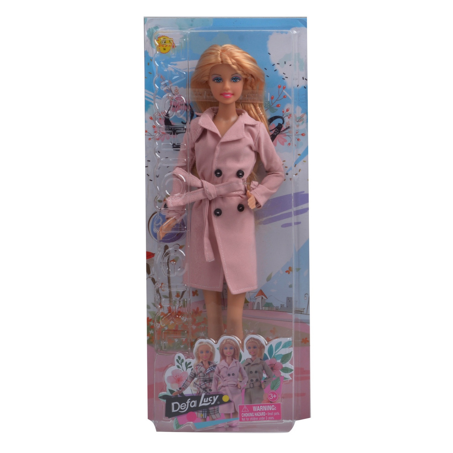 Кукла DEFA Lucy Красавица в пальто 28,5 см, розовый