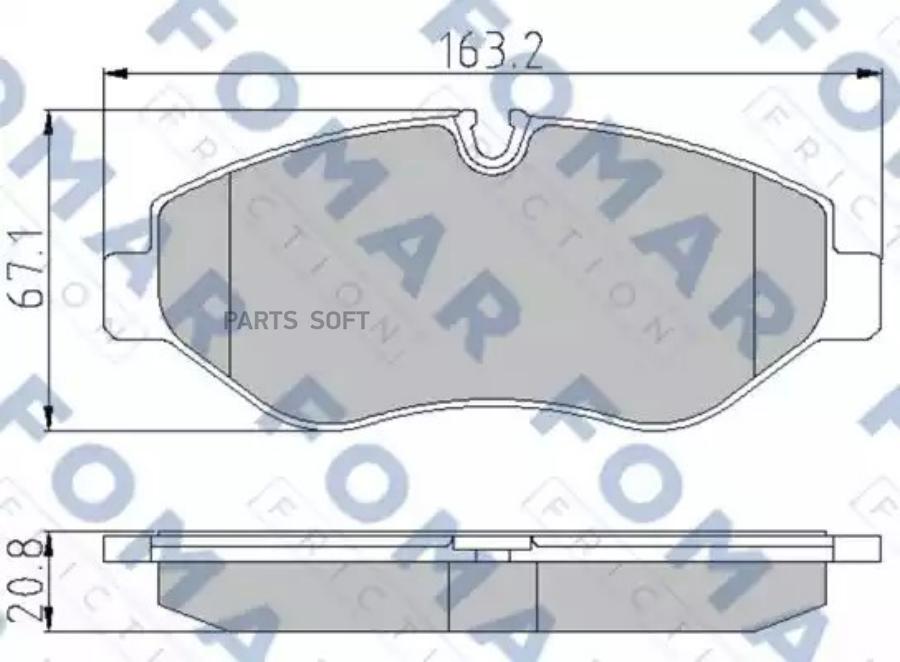 

Комплект тормозных колодок FOMAR-FRICTION FO921581