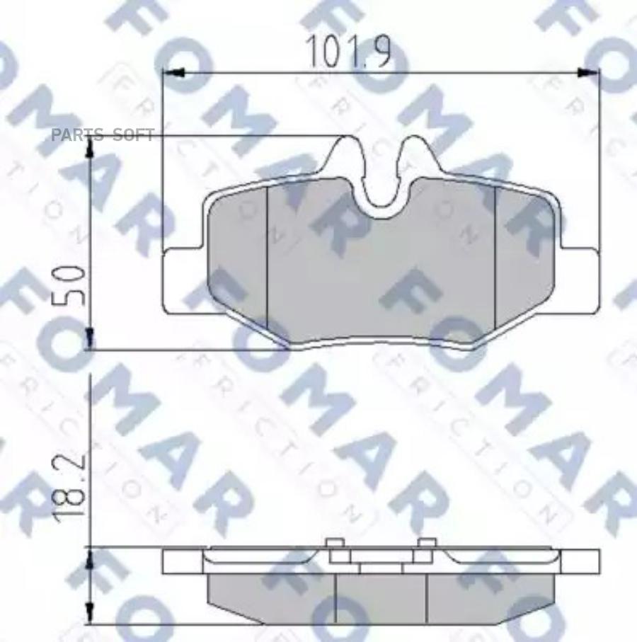 

Комплект тормозных колодок FOMAR-FRICTION FO924781