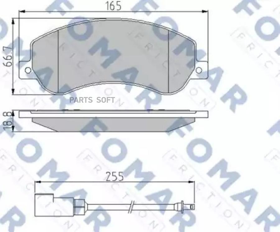 

Комплект тормозных колодок FOMAR-FRICTION FO925081