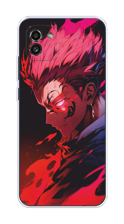

Чехол Awog на Samsung Galaxy A03 "Взгляд Сукуны", Розовый;красный;черный, 2104950-1