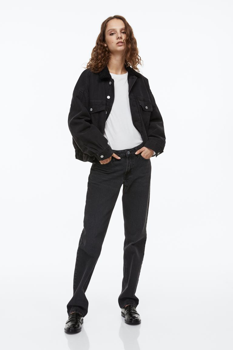 

Джинсы женские H&M 1105593003 черные 46 EU (доставка из-за рубежа), Черный, 1105593003