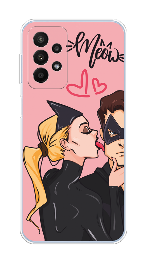 

Чехол Awog на Samsung Galaxy A23 "Kiss of Cat Woman", Розовый;черный;бежевый, 2105050-1