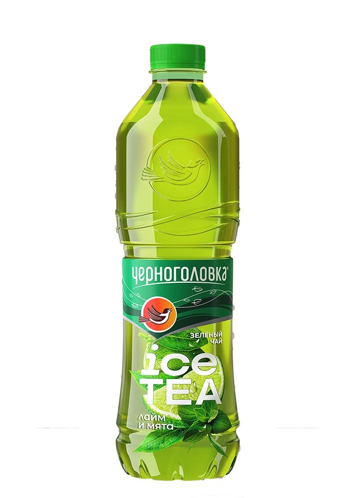 Холодный чай Черноголовка зеленый мята-лайм 1,5 л
